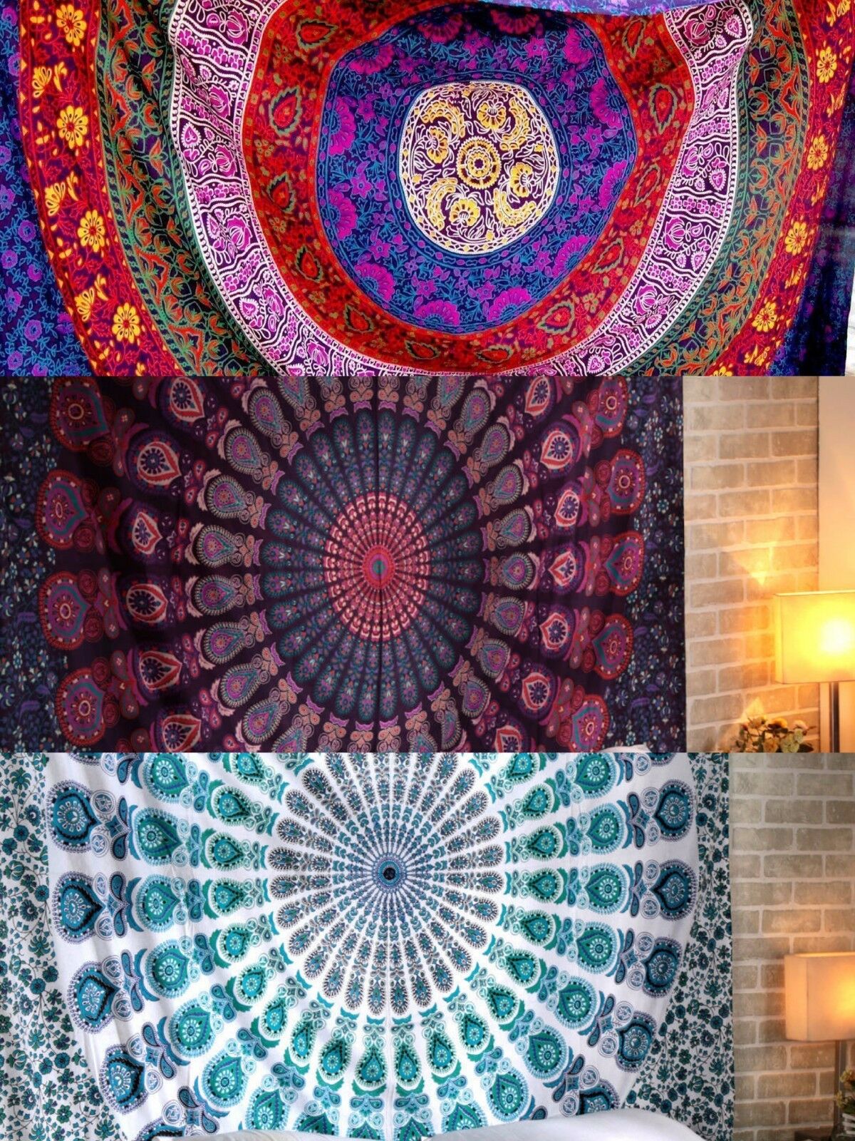 10 Pics Wholesale Lot Hippie Indian Mandala Tapestry Wall Hanging Twin Throws